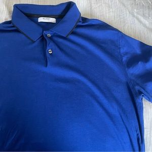 Banana Republic BR Sport Endurance Polo blue Mens Large